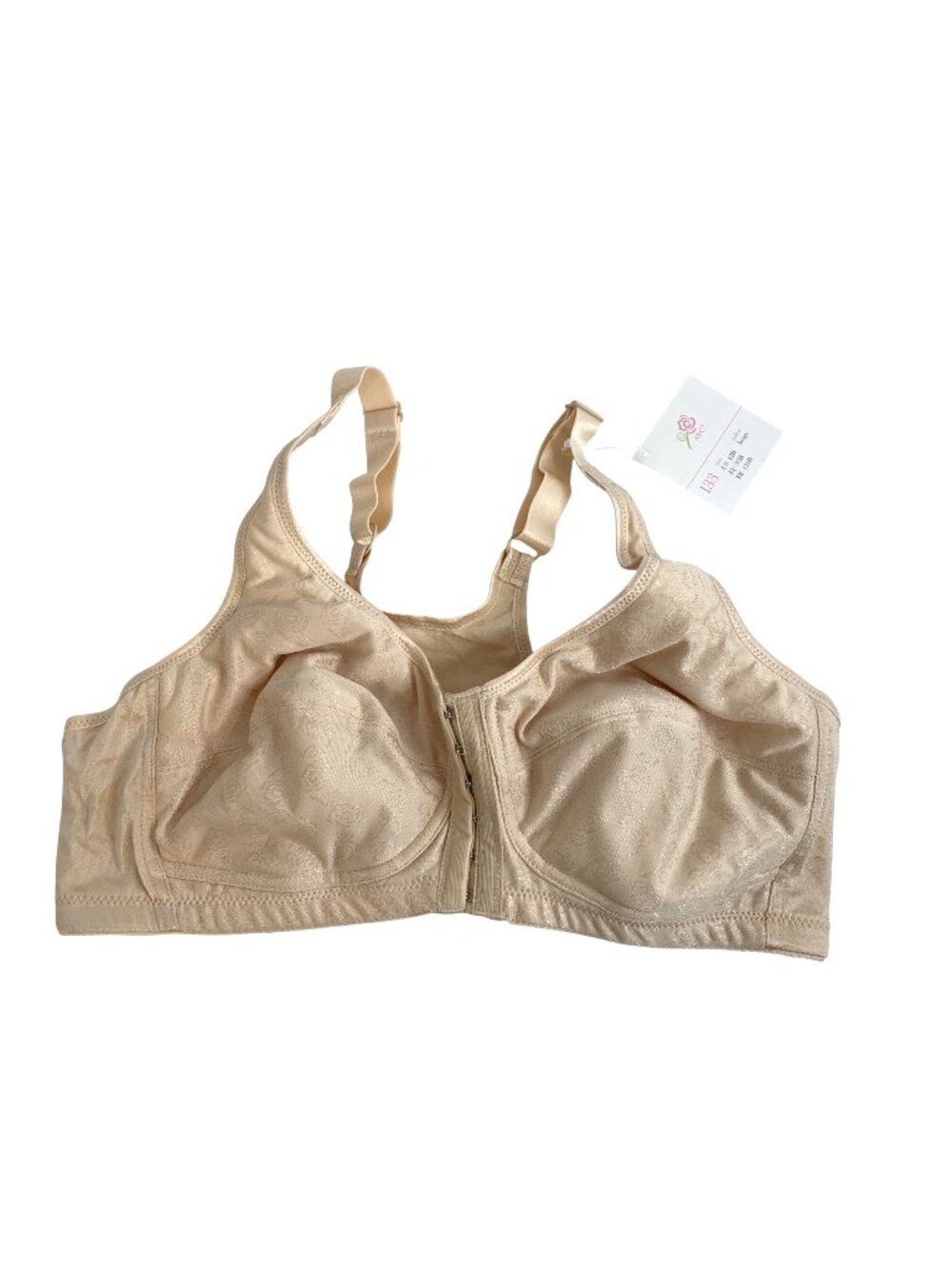 ABC Beige Front-Closure Rose Contour T-back Bra 133 US 42B Mastectomy